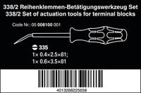Wera 338/2 Klemmenblok-bedieningsgereedschap set | 2-delig - 05008100001 - thumbnail
