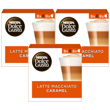 Dolce Gusto - Latte Macchiato Caramel - 3x 16 Capsules Dolce Gusto - Latte Macchiato Caramel - 3x 16 Capsules