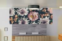 Searchlight PlafondlampDrum Pleat 50cm groen velvet - 23298-3GR - thumbnail