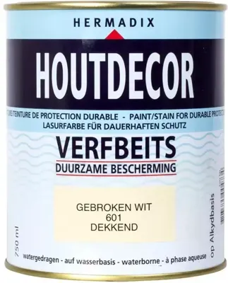Houtdecor 601 gebroken wit 750 ml Hermadix - Hermadix