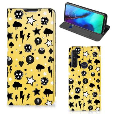 Mobiel BookCase Motorola Moto G Pro Punk Geel Mobiel BookCase Motorola Moto G Pro Punk Geel