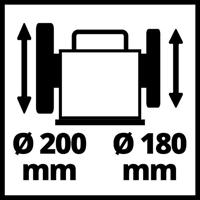 Einhell TC-WG 200 4418008 Natslijpmachine 125 W 200 mm - thumbnail