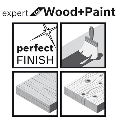 Bosch Accessories Expert for Wood 2608605302 Oscillerend schuurpapier Met klittenband, Geperforeerd Korrelgrootte (num) 40 (l x b) 185 mm x 93 mm 10 stuk(s)