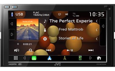 JVC KW-M875DBW Autoradio met scherm Android Auto, Aansluiting voor stuurbediening, Apple CarPlay, Bluetooth handsfree, DAB+ tuner