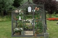 Royal Well Mary I aluminium tuinkas 212x222 cm groengrijs- - Veiligheidsglas- Royal Well - thumbnail