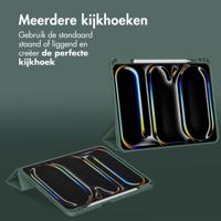 Accezz Smart Silicone Bookcase voor Apple iPad Pro 11 (2024) M4 Tablethoesje Groen - thumbnail