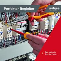 Wiha Punttang Industrial electric | met snijvlak | rechte vorm | 200 mm | 8" - 33178 - 33178 - thumbnail