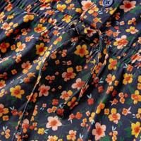 Kinderjurk met lange mouwen 140 marineblauw - thumbnail
