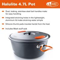 GSI Outdoors Halulite Pan Grijs - thumbnail