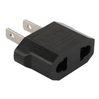 EU stekker naar Amerikaanse Plug Laderadapter Travel Power Adaptor met Verenigde Staten Socket Plug(Black)