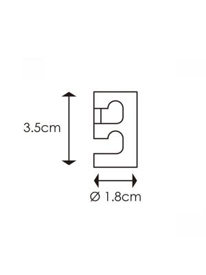 Light depot - plafondhaak - transparant - Outlet