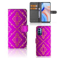 Wallet Case OPPO Reno 4 Pro 5G Barok Roze - thumbnail