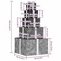 VidaXL Kerstdecoratie geschenkdoos 250 led&apos;s warm wit - thumbnail