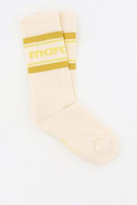 Isabel Marant sokken Dona CT003JFA-D1C14A ecru/yellow