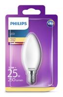 Philips LED Lamp Kaars E14 - Mat - 2.2W vervangt 25W - Warm wit licht - thumbnail