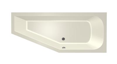 Hoekbad Xenz Lagoon Compact 170x75x45 cm Rechts Pergamon