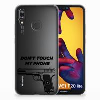 Huawei P20 Lite Silicone-hoesje Pistol DTMP - thumbnail