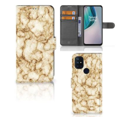 OnePlus Nord N10 | Bookcase | Marmer Goud