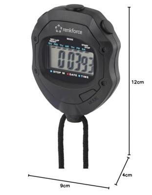 Renkforce RF-SW-110 Digitale stopwatch Zwart