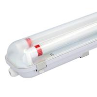 LED TL armatuur 150cm dubbel - T8 (G13) - 60 Watt 10500 lumen (175lm/W) - 4000K neutraal wit(840) - Koppelbaar - Flikkervrij - IP65 waterdicht - LED TL Lamp - thumbnail