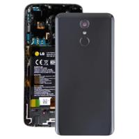 Batterij achtercover met camera lens & vingerafdruk sensor voor LG Q7/Q7 PLUS (zwart) - thumbnail