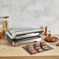 Tefal GC782D OptiGrill Intelligente Contactgrill RVS/Zwart - thumbnail