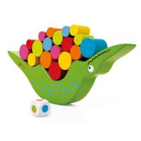 Classic World world houten balansspel krokodil, 20dlg. - thumbnail