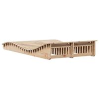 Ligbed 205x110x31,5 cm massief grenenhout - thumbnail