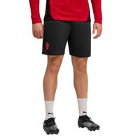 PUMA AC Milan Trainingsbroekje 2025-2026 Zwart Rood - thumbnail