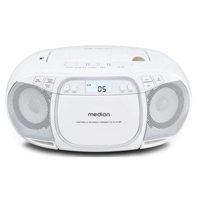 CD-radio - MEDION - FM - 2x2,2W RMS - Wit