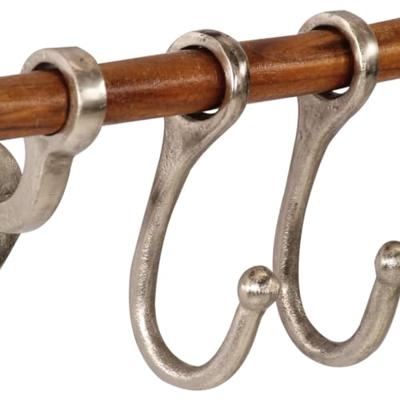 VidaXL Wandkapstok 75x15 cm aluminium