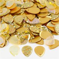 https://www.cchobby.nl/pailletten-druppel-afm-14x19-mm-goud-50-gr-1-doos - thumbnail
