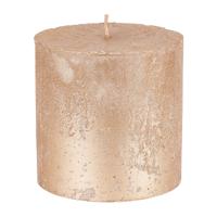 Kaars rustiek - zilver - ø10x10 cm - thumbnail