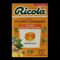 Ricola Gember Sinaasappelmunt Suikervrij Doosje - thumbnail