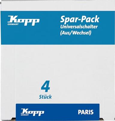 Kopp 652602012 Wisselschakelaar Inzetstuk Paris Wit 1 stuk(s) - thumbnail