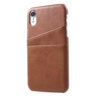 Casecentive Leren Wallet back case iPhone XR bruin - thumbnail