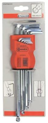 Connex Set Inbus/Kogelkopsleutels 9Delig - COXT560315 Connex Set Inbus/Kogelkopsleutels 9Delig - COXT560315