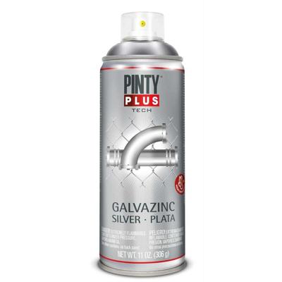 Sprayverf Pintyplus Tech Galvazinc Zilverkleurig