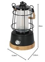 Brennenstuhl 1171800 Oplaadbare Campinglamp Cal 1 Met Henneptouw En Bamboevoet (370 Lm, Ip44, Brandtijd Tot 75h, Dimbaar, Instelbare Lichtkleur) - thumbnail