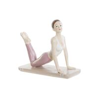 Decoratieve figuren DKD Home Decor Roze Yoga Scandi 16 x 6 x 13 cm - thumbnail
