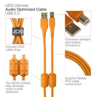 UDG UDG Ultimate Audio Cable USB 2.0 A-B Orange Straight 3m - thumbnail