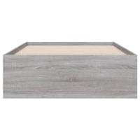 Bedframe met lades bewerkt hout grijs sonoma eiken 90x190 cm - thumbnail