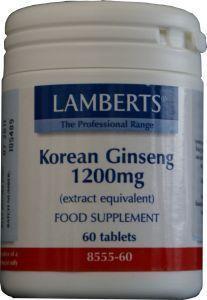 Lamberts Koreaanse Ginseng 1200mg Tabletten Lamberts Koreaanse Ginseng 1200mg Tabletten