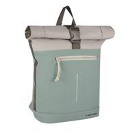 New Rebels Backham New York Salie Groen 21L Rolltop Rugzak Waterafstotend Laptop 15.6" - thumbnail