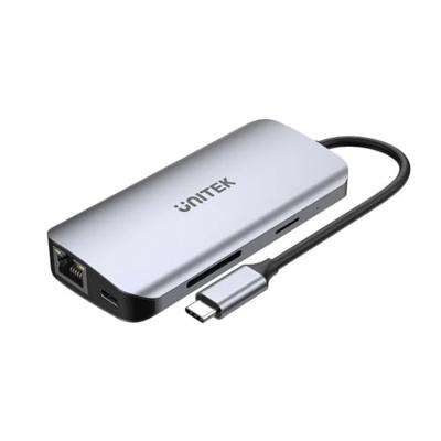UNITEK ACTIEVE HUB USB-C 2X HDMI 4K, RJ45, PD 100W