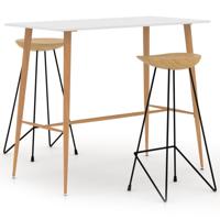 3-delige Barset wit - thumbnail