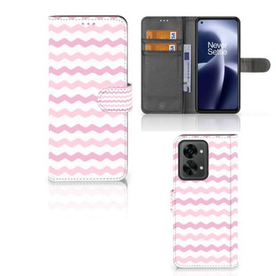 OnePlus Nord 2T | Telefoon Hoesje | Waves Roze