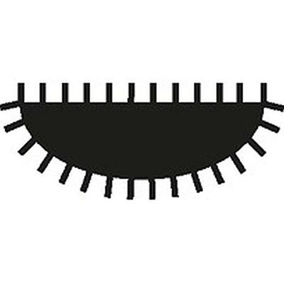 Bahco 1-210-10-1-2 Halfronde vijl met greep 250 x 26,5 x 7,5 mm kap 1 1 stuk(s)