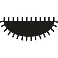 Bahco 1-210-10-1-2 Halfronde vijl met greep 250 x 26,5 x 7,5 mm kap 1 1 stuk(s) - thumbnail