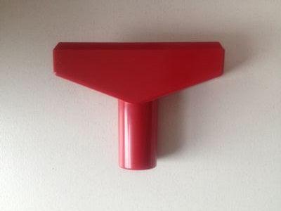 T-stuk 60 mm rood voor profiel-1